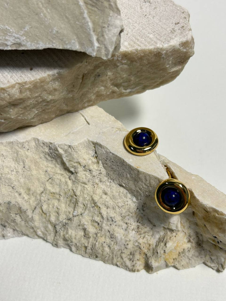 Blue stone earrings - White Store Armenia