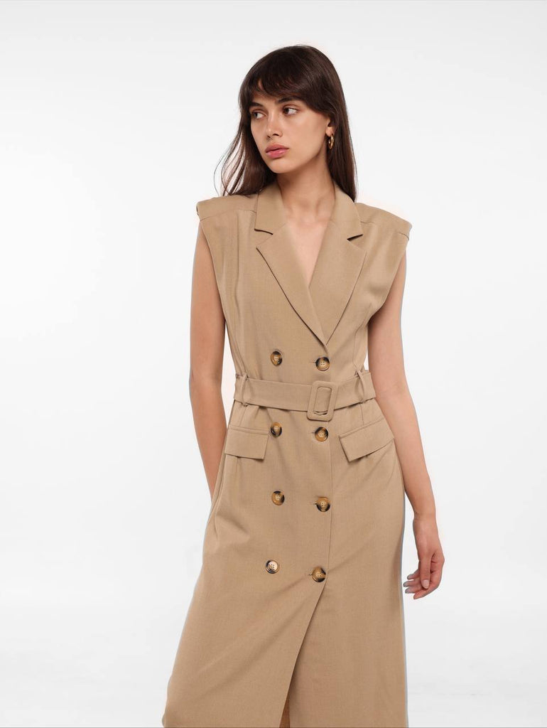 Buttoned dress - White Store Armenia