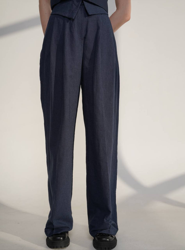 Collar belted trousers - White Store Armenia