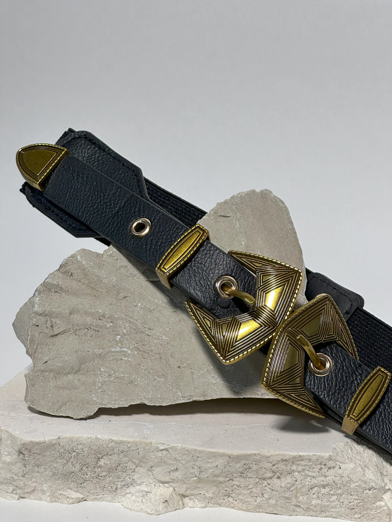 Engraved buckle belt - White Store Armenia