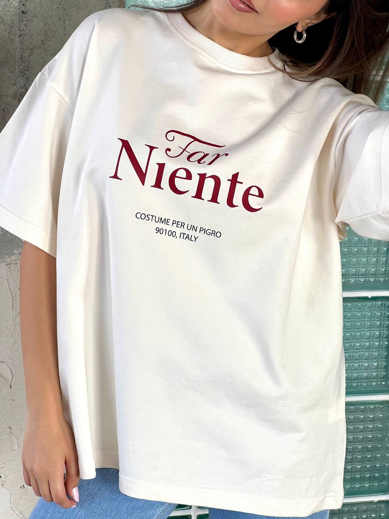 "Far niente" t-shirt - White Store Armenia