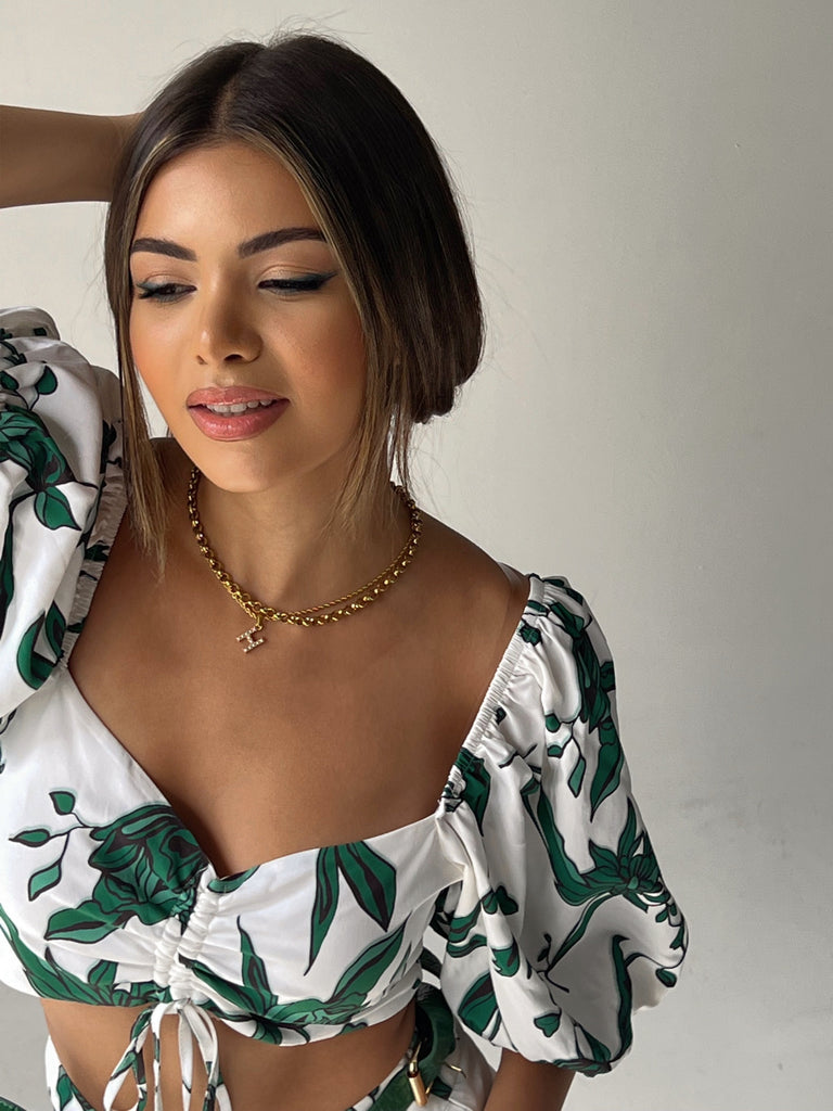 Floral print top - White Store Armenia