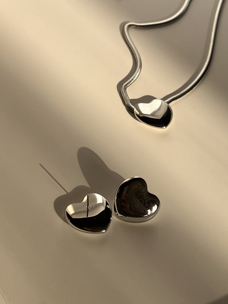 Heart earrings - White Store Armenia