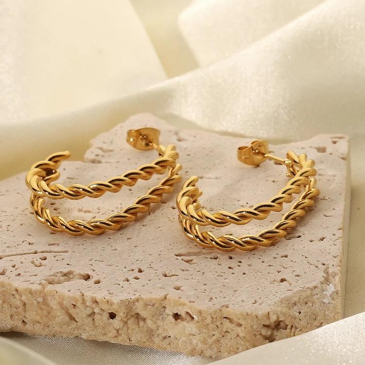 Hoop earrings - White Store Armenia