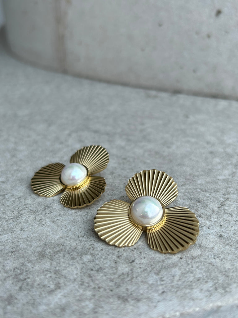 Pearl-bead earrings