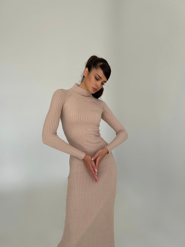 Knitted cut-out dress - White Store Armenia