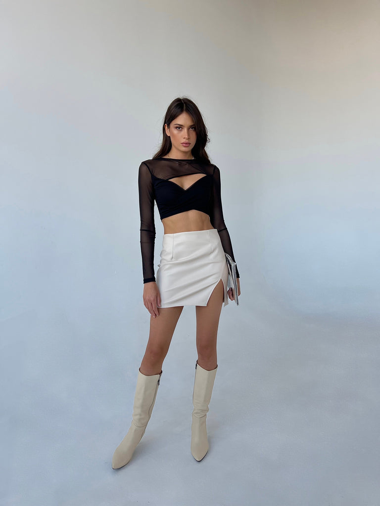 Leather mini skirt - White Store Armenia