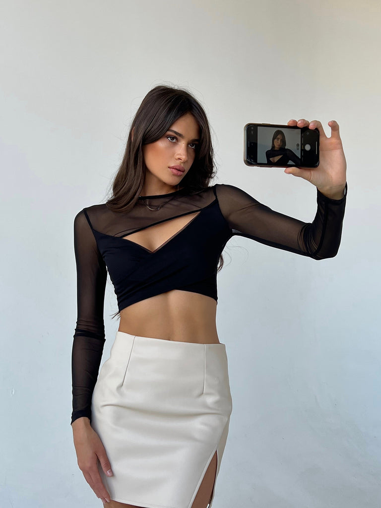 Leather mini skirt - White Store Armenia