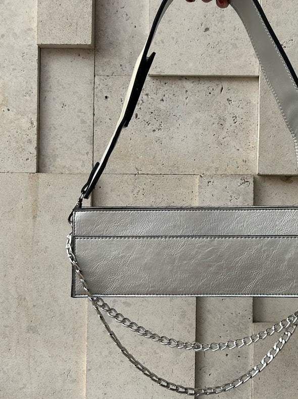 Long leather bag - White Store Armenia