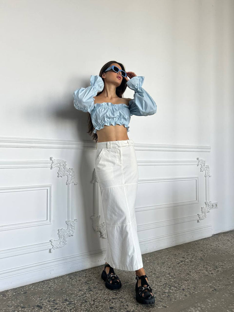 Long-sleeved top - White Store Armenia