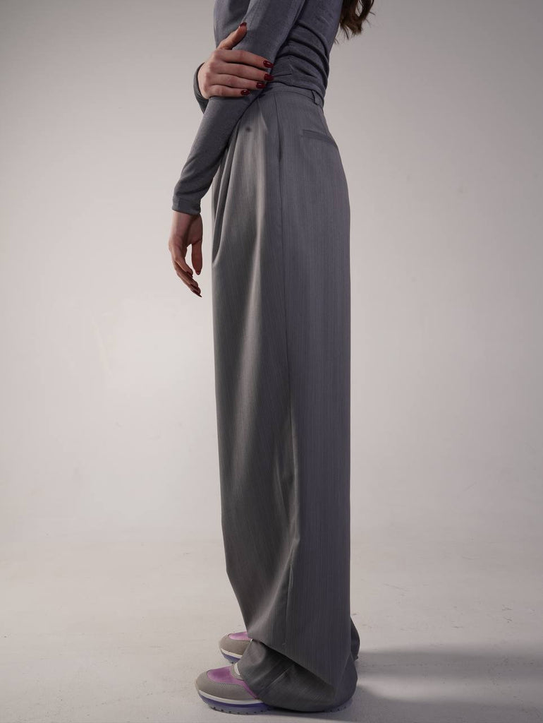 One collar belted trousers - White Store Armenia