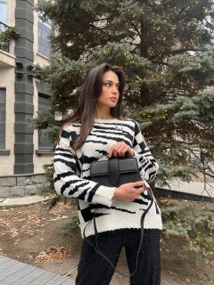 Oversize knit sweater - White Store Armenia