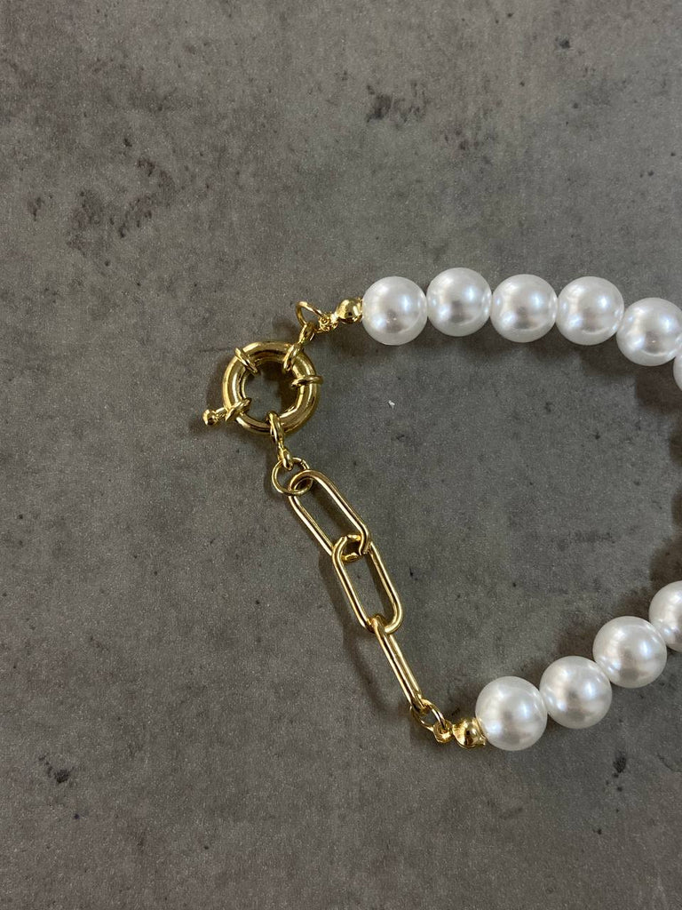 Pearl charms bracelet - White Store Armenia