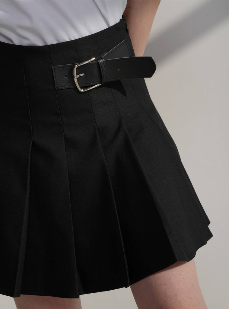 Pleated mini skirt - White Store Armenia