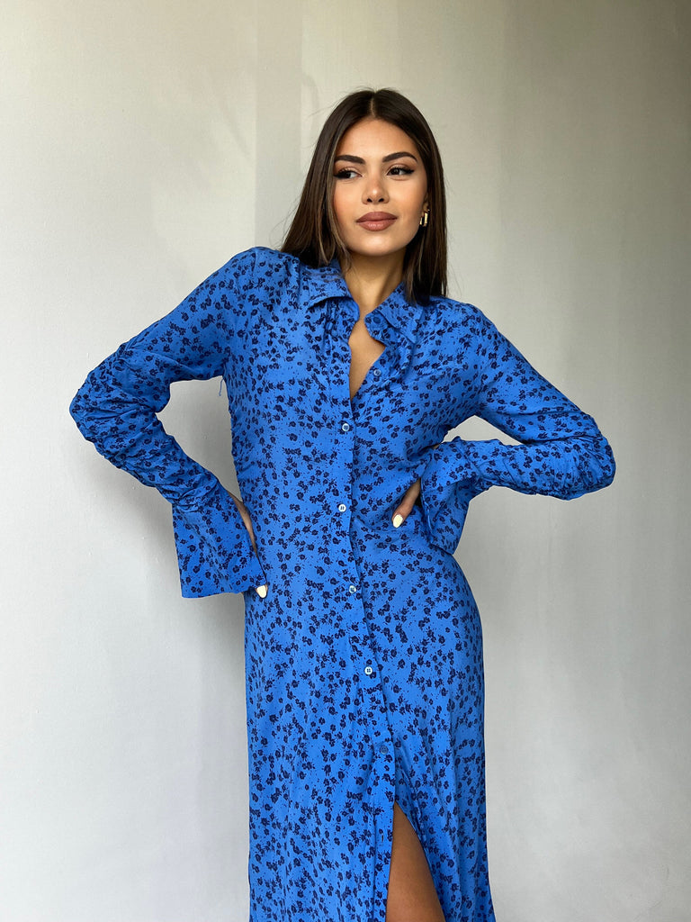Printed shirt dress - White Store Armenia