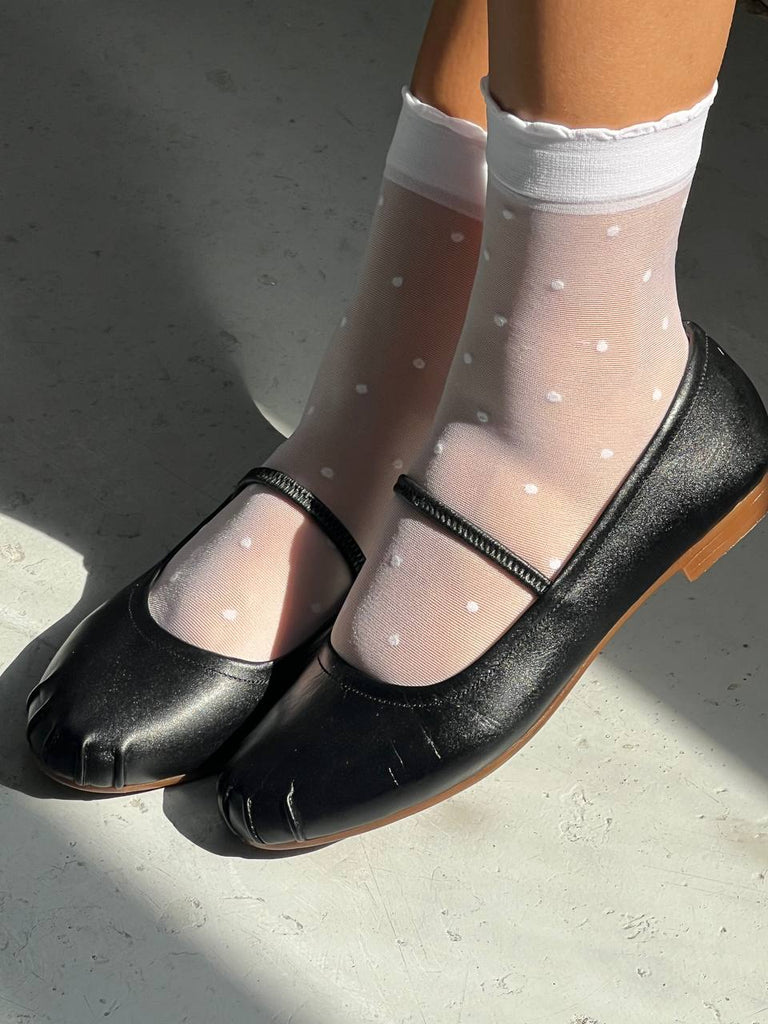 School-girl ballerina shoes - White Store Armenia