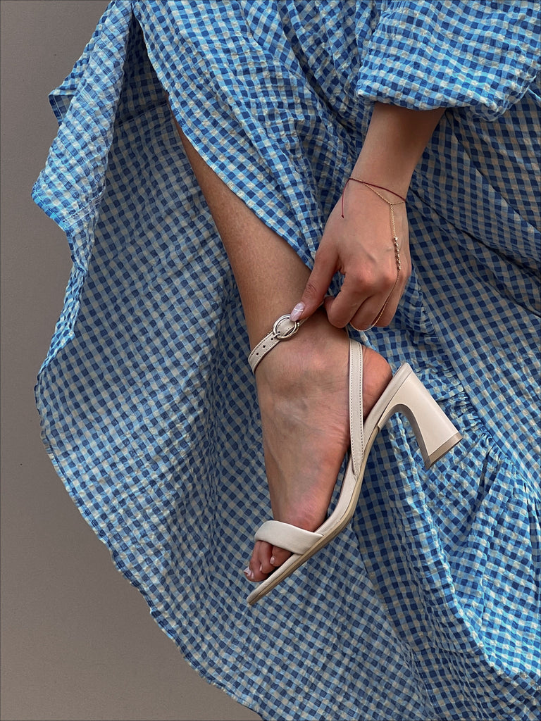 Strappy heeled sandals - White Store Armenia