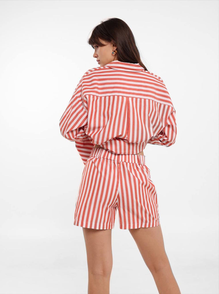 Striped set/ shirt - White Store Armenia