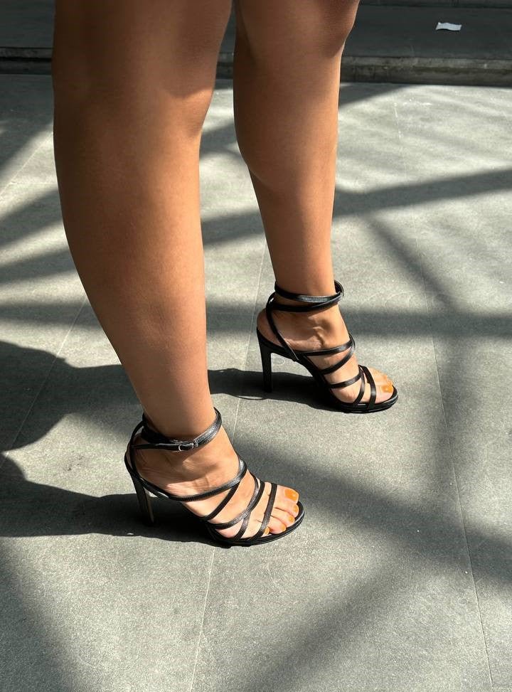 Striped summer heels - White Store Armenia