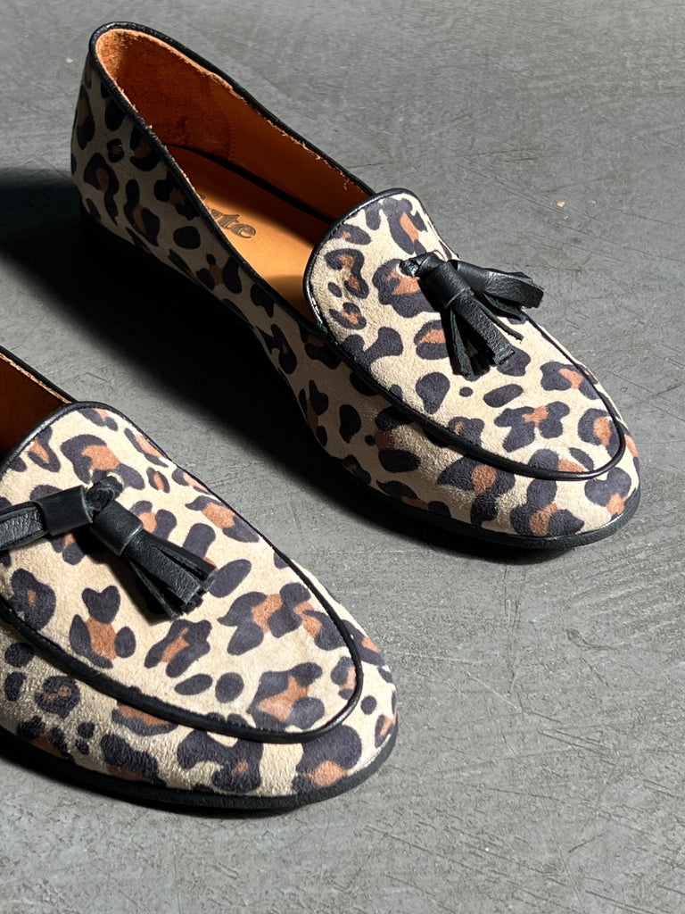 Tiger printed flat shoes - White Store Armenia