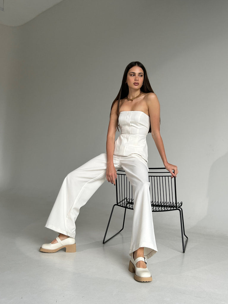White classic pants - White Store Armenia