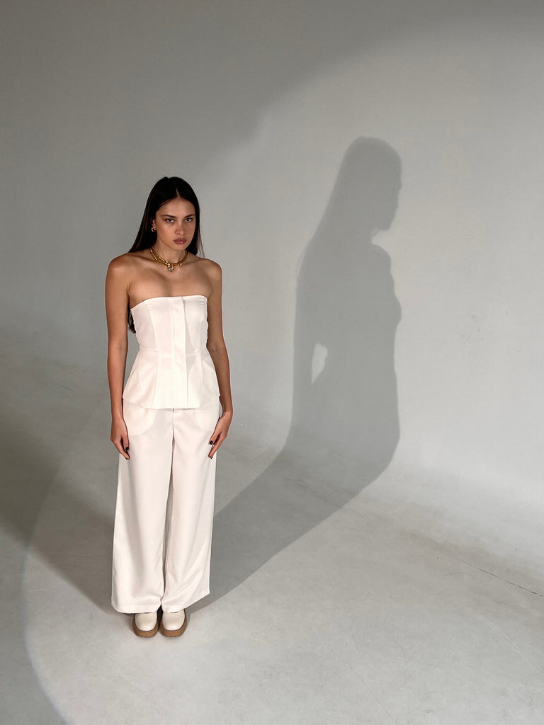 White classic pants - White Store Armenia